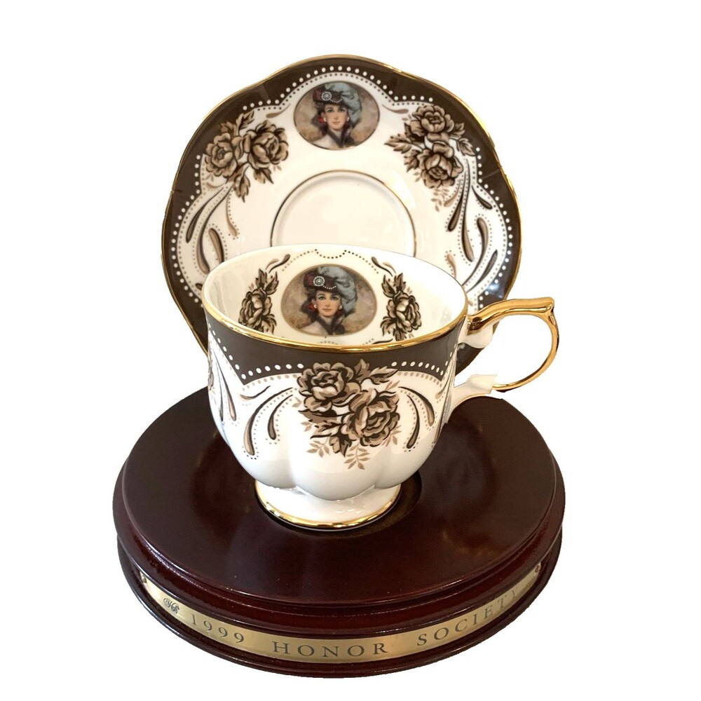Avon Honor Society Award 1999 Tea Cup & Saucer Set Nikko Japan VTG